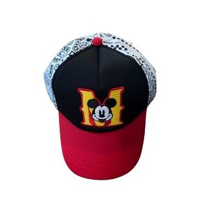 Marc Jacobs x Disney Mickey Mouse Adjustable Hat Cap Black Red Rare NWT